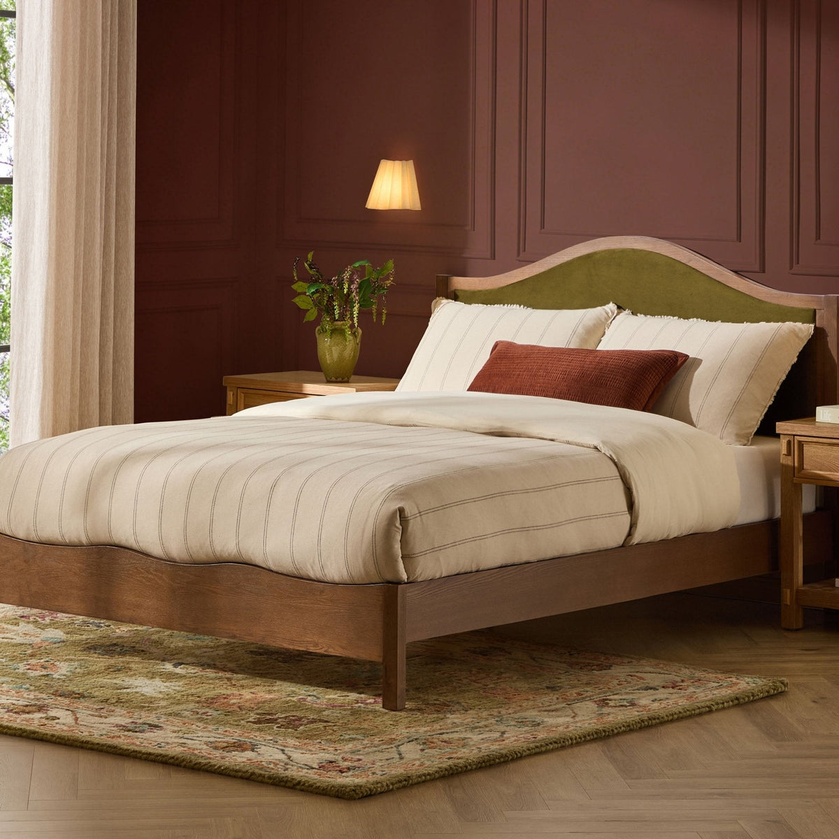 Provence Bed Frame - Rich Green — view 3