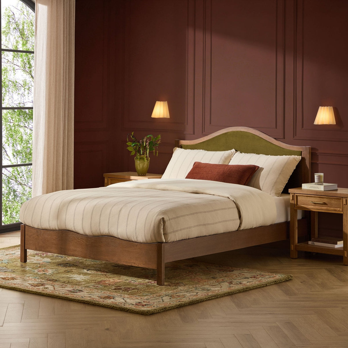 Provence Bed Frame - Rich Green — view 2