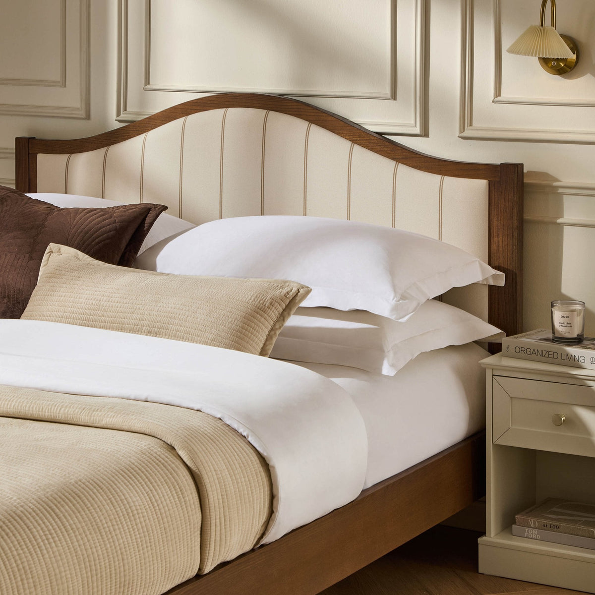 Provence Bed Frame - Thin Natural Stripe — view 6