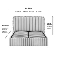 Riva Ottoman Storage Bed - Blue Stripe — view 15 – image 15 of 15