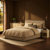 Riva Ottoman Storage Bed - Blue Stripe — view 2 – image 2 of 15