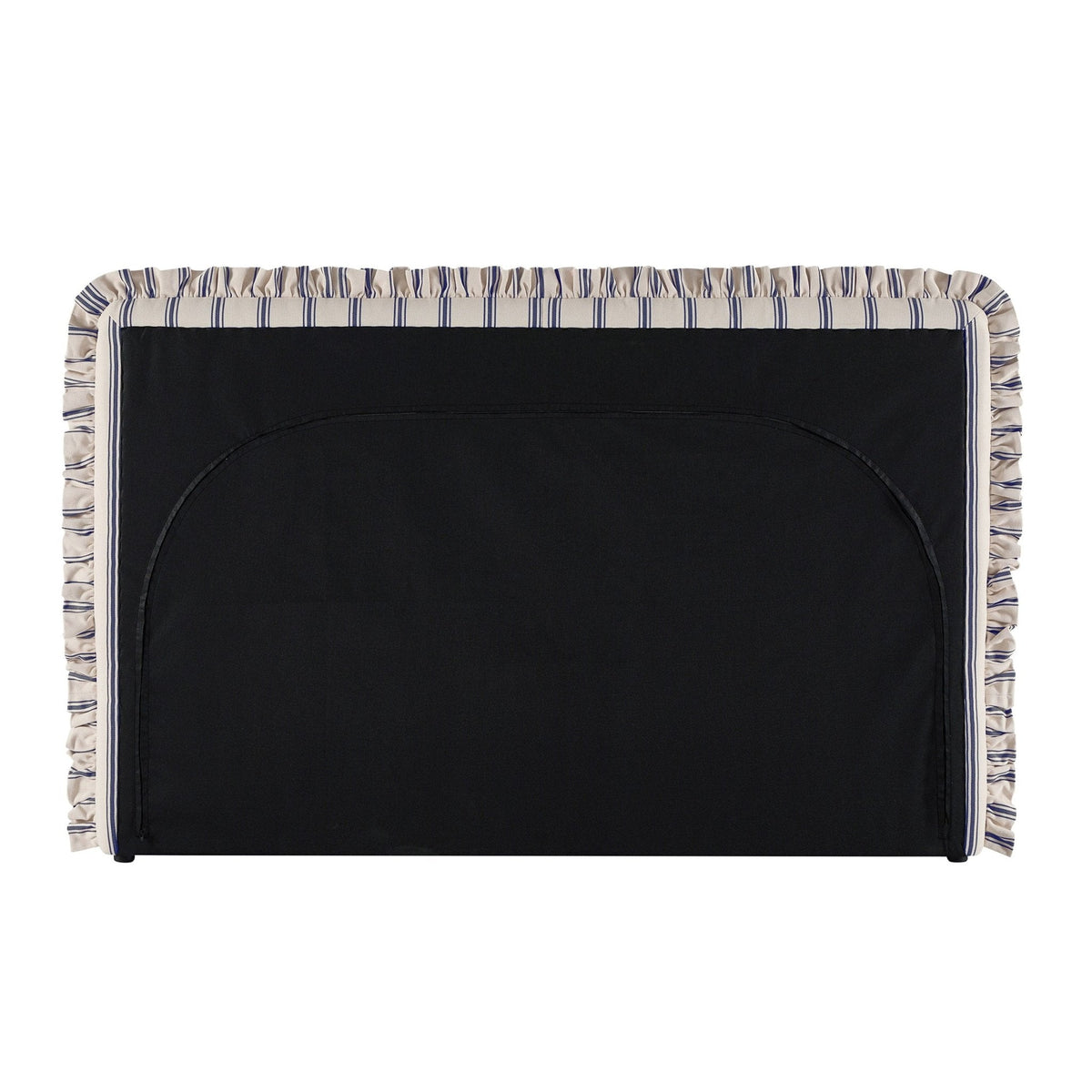 Riva Ottoman Storage Bed - Blue Stripe — view 12