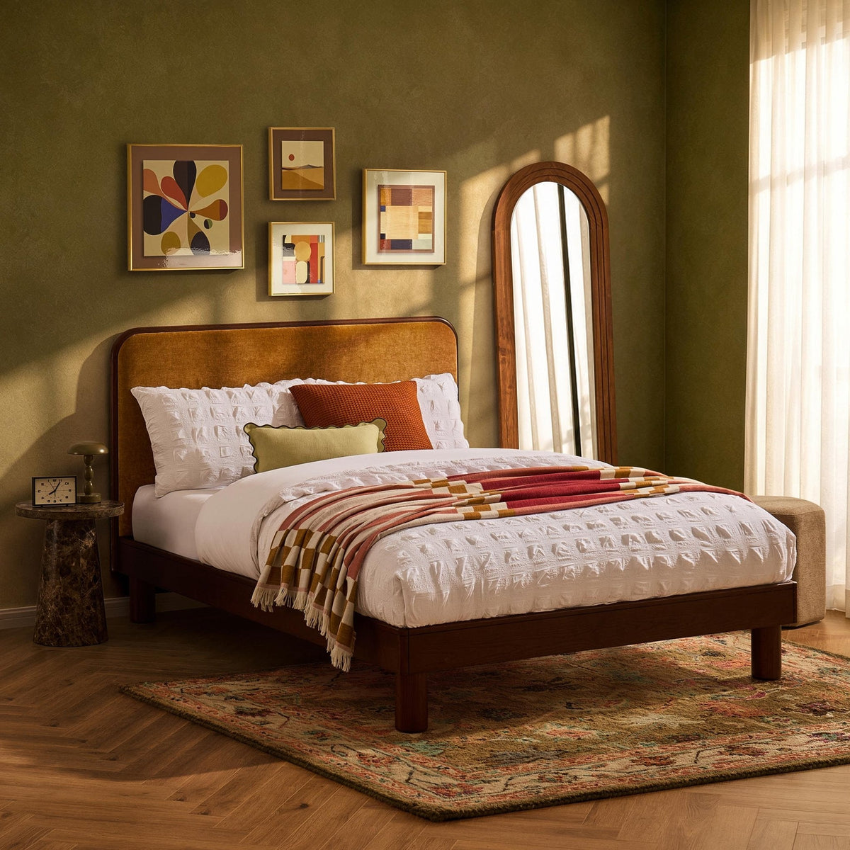 Seoul Bed Frame - Golden Haze Yellow — view 3