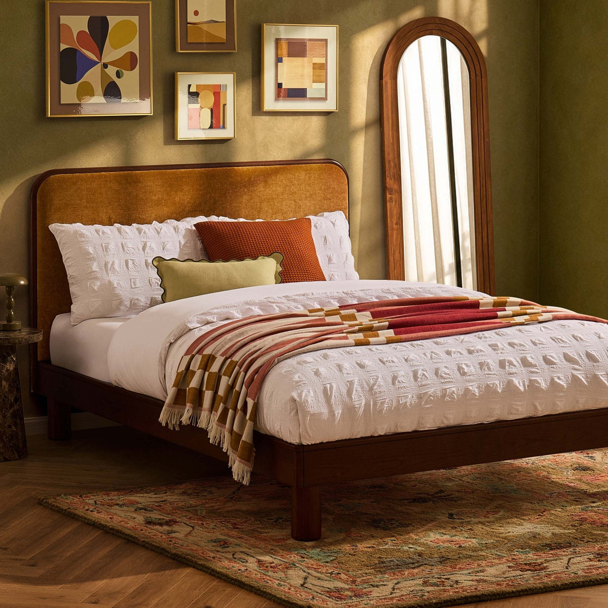 Seoul Bed Frame - Golden Haze Yellow — view 2