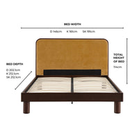 Seoul Bed Frame - Golden Haze Yellow — view 12 – image 12 of 12