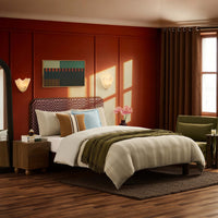 Seoul Bed Frame - Red Checkerboard — view 2 – image 2 of 14