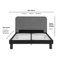 Seoul Bed Frame - Red Checkerboard — view 14 – image 14 of 14