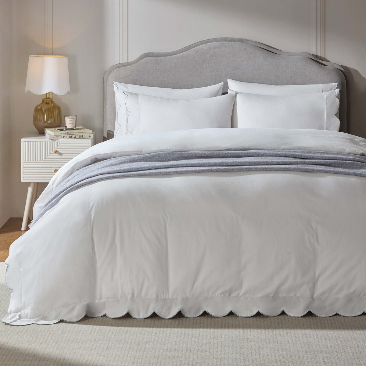 Wiltshire Chenille Ottoman Storage Bed - Light Grey — view 6