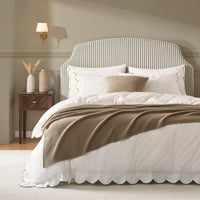 Surrey Ottoman Storage Bed - Sage Stripe — view 2 – image 2 of 16