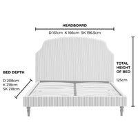 Surrey Ottoman Storage Bed - Sage Stripe — view 16 – image 16 of 16