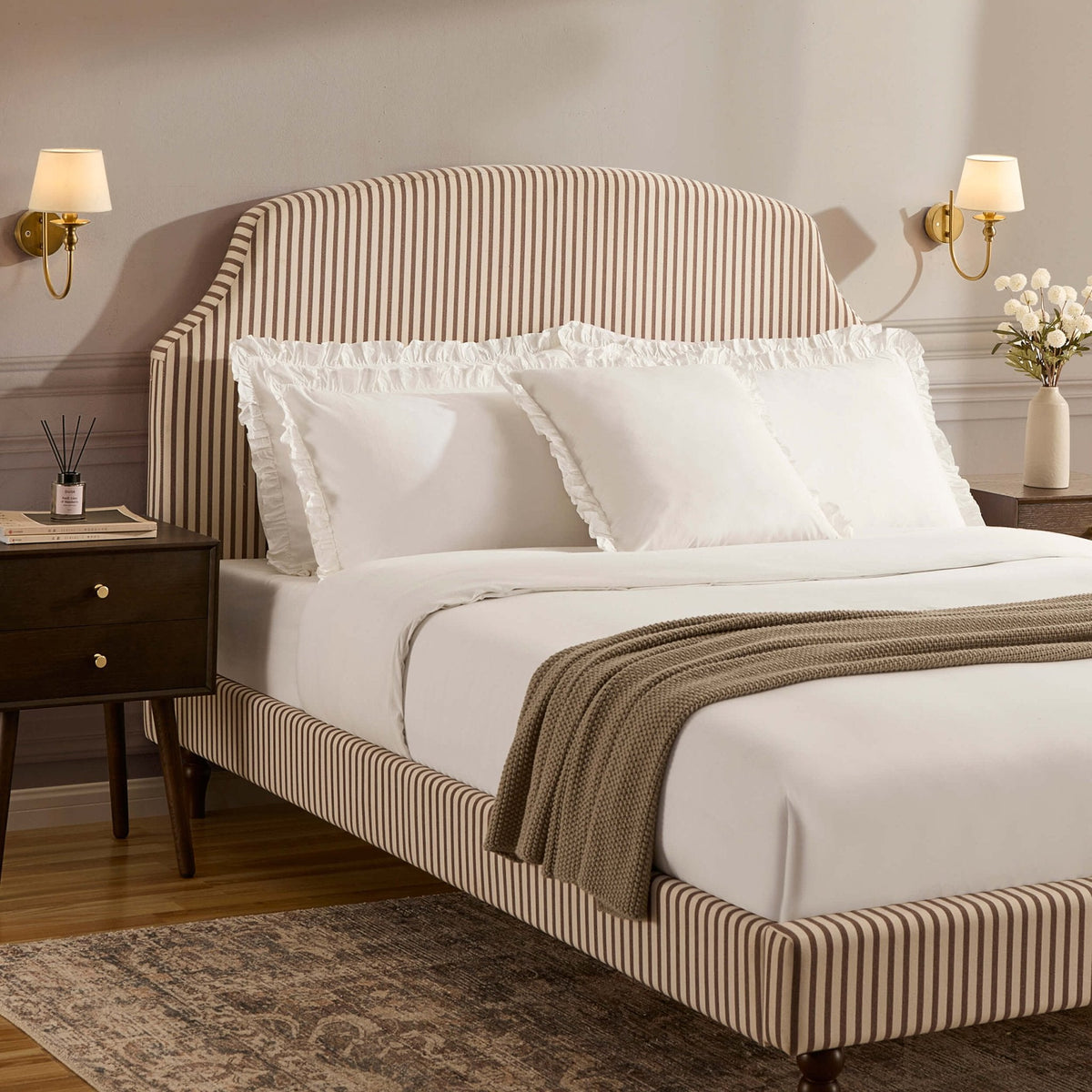 Surrey Bed Frame - Chocolate Stripe — view 4