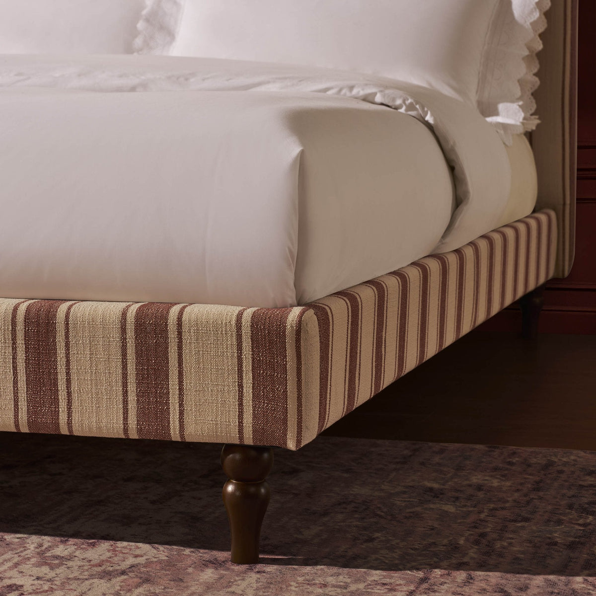 Surrey Bed Frame - Raspberry Stripe — view 6