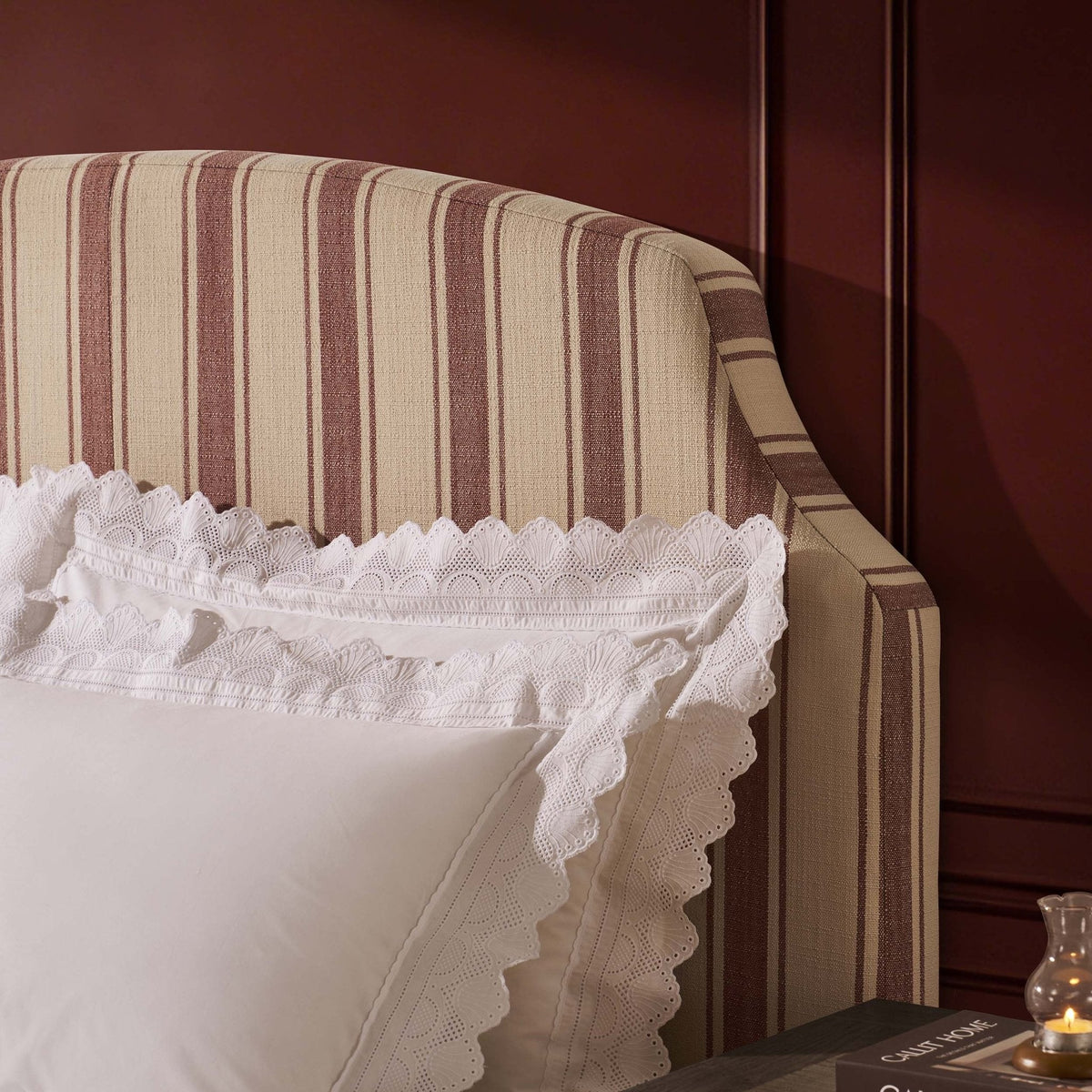 Surrey Bed Frame - Raspberry Stripe — view 4