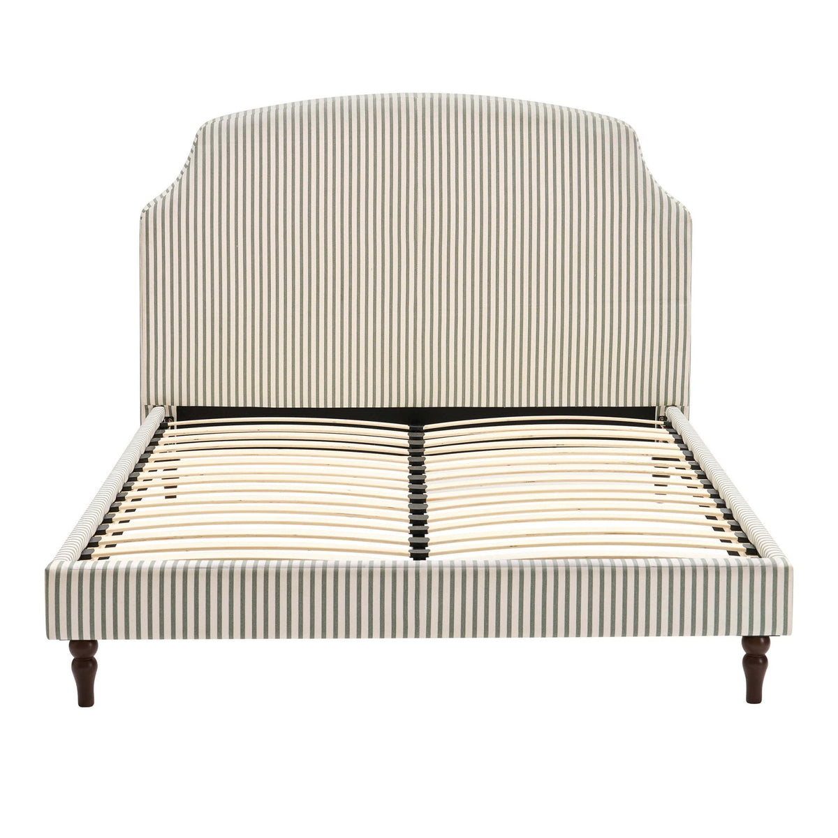 Surrey Ottoman Storage Bed - Sage Stripe — view 11
