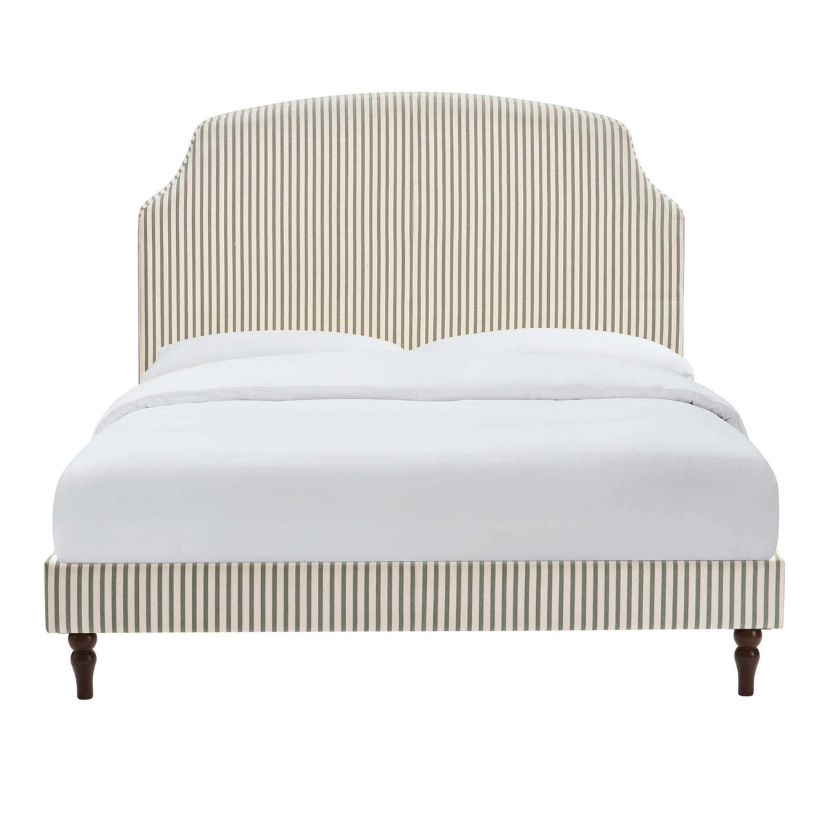 Surrey Ottoman Storage Bed - Sage Stripe — view 14