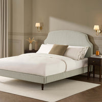 Surrey Bed Frame - Sage Stripe — view 4 – image 4 of 16
