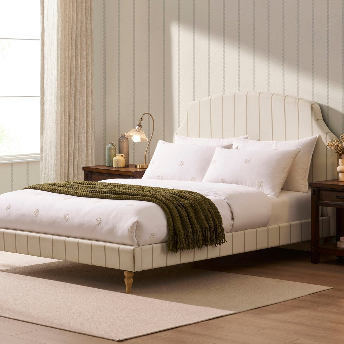 Surrey Bed Frame - Thin Stripe — view 3