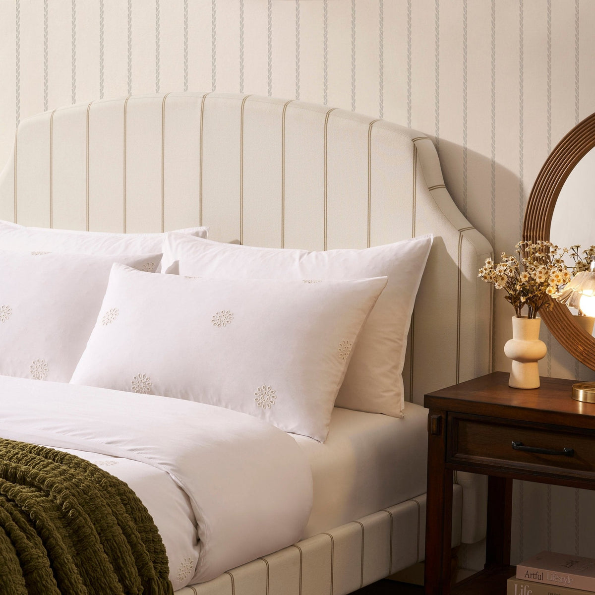 Surrey Bed Frame - Thin Stripe — view 6