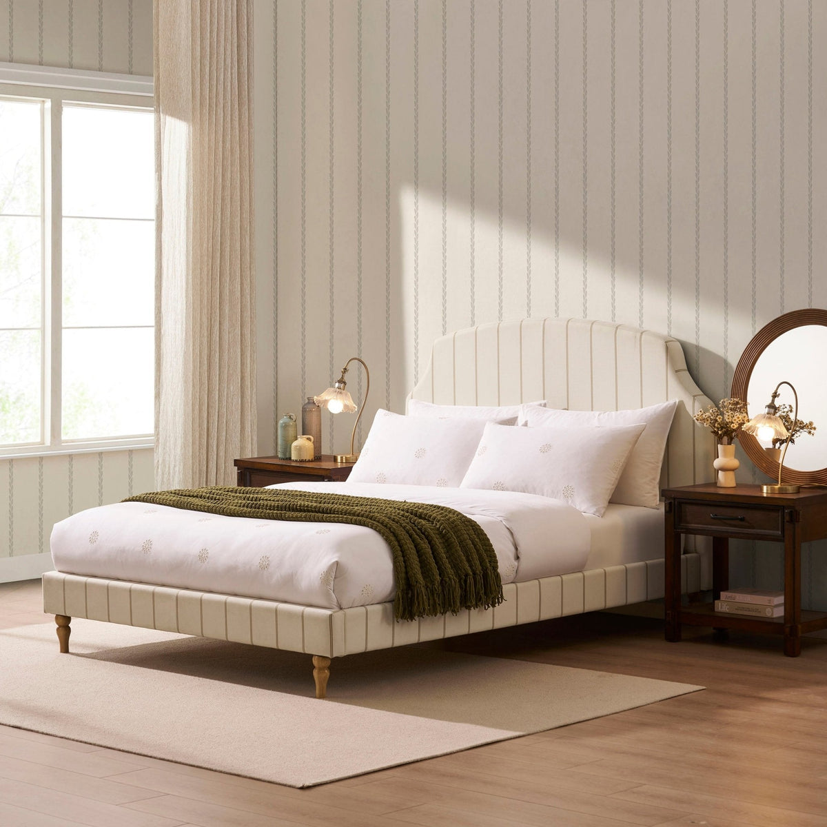 Surrey Bed Frame - Thin Stripe — view 4
