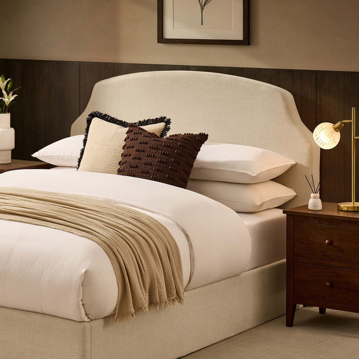Surrey Ottoman Storage Bed - Beige — view 4