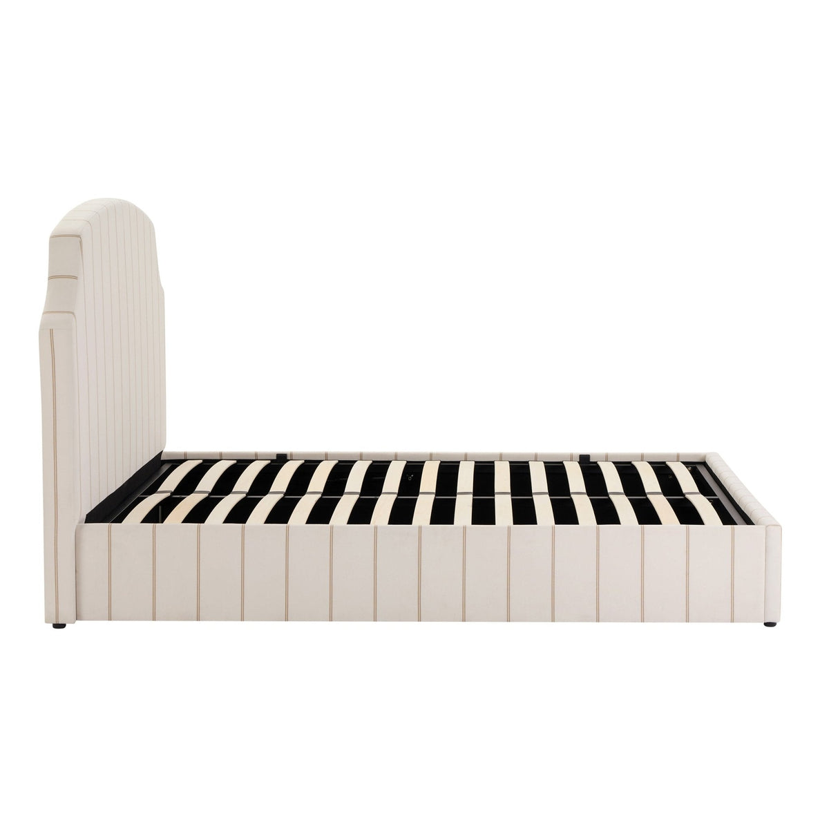 Surrey Ottoman Storage Bed - Thin Natural Stripe — view 11