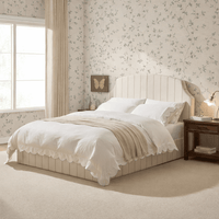 Surrey Ottoman Storage Bed - Thin Natural Stripe – image 1 of 13