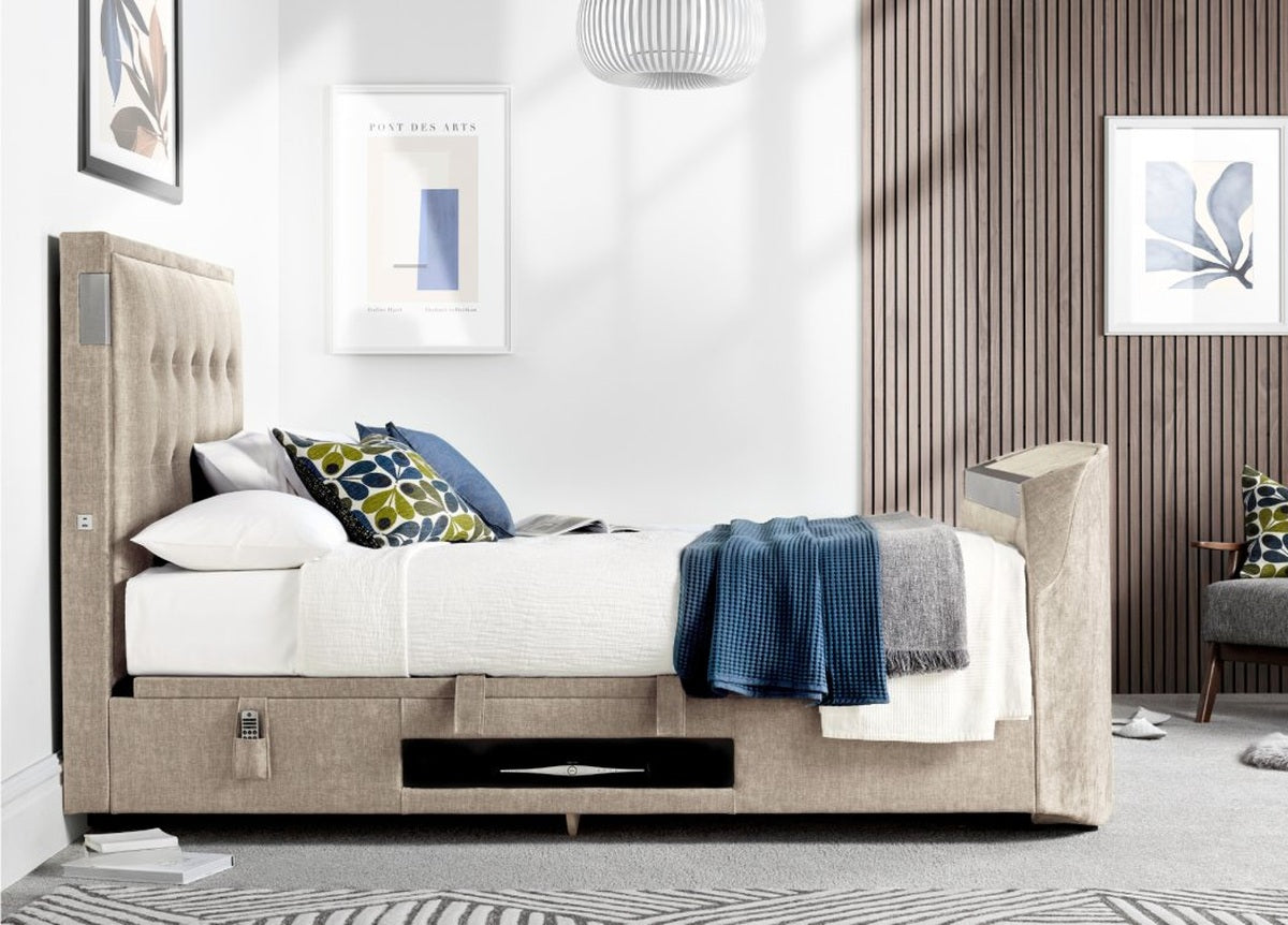 Edge 5.1.2 Cinematic Surround Sound Ottoman Storage TV Bed Frame — view 3