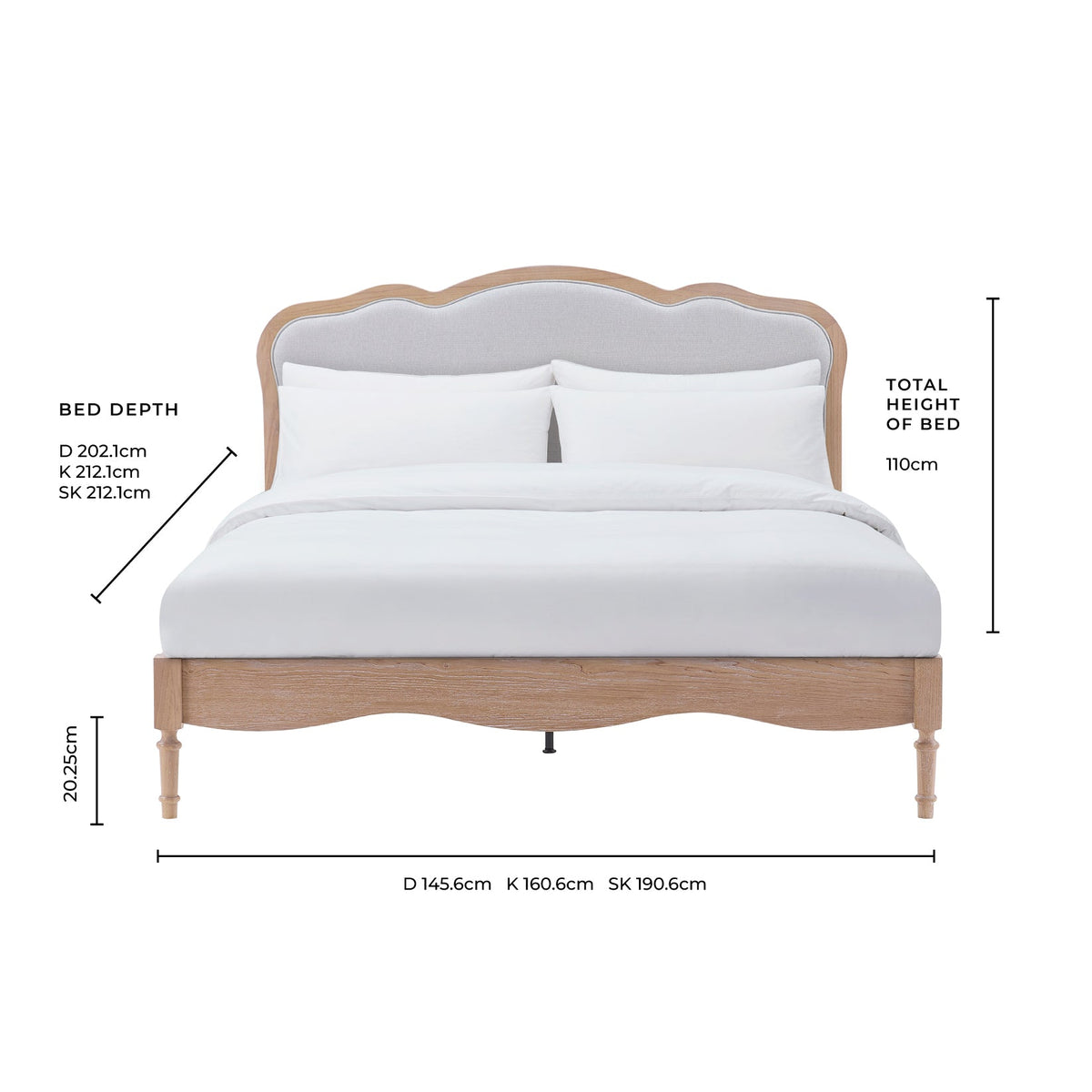 Versailles Bed Frame - Blue — view 12