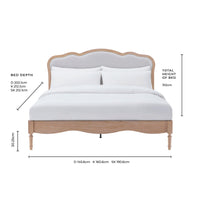Versailles Bed Frame - Stone — view 12 – image 12 of 12