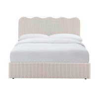 Wavy Ottoman Storage Bed - Chocolate Stripe — view 14 – image 14 of 16