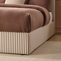 Wavy Ottoman Storage Bed - Chocolate Stripe — view 8 – image 8 of 16