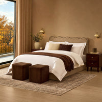 Wavy Ottoman Storage Bed - Chenille Oatmeal — view 2 – image 2 of 11