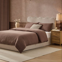 Wavy Ottoman Storage Bed - Chocolate Stripe – image 1 of 16