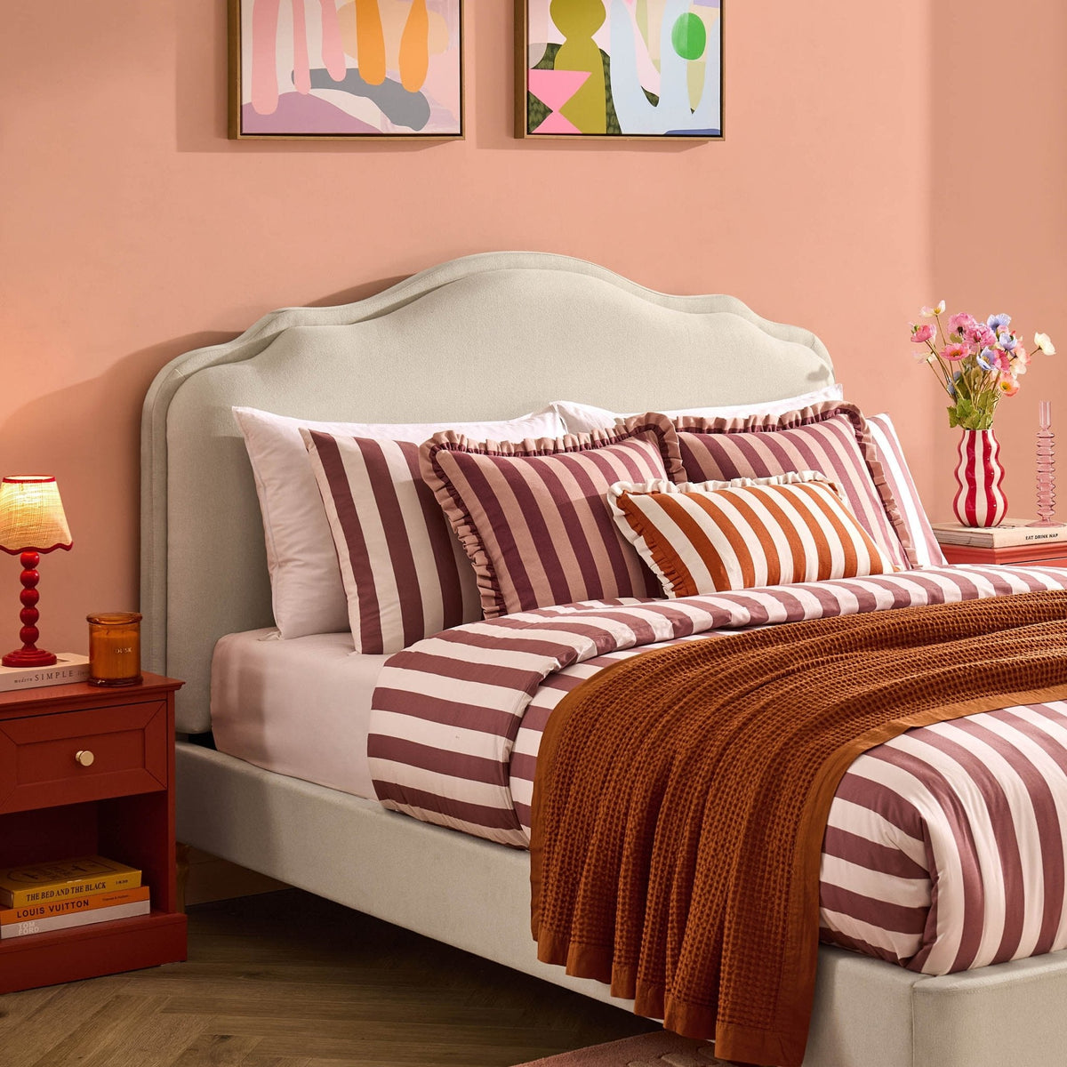 Wiltshire Ottoman Storage Bed - Cream Linen — view 6