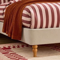 Wiltshire Ottoman Storage Bed - Cream Linen — view 8 – image 7 of 13