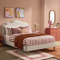 Wiltshire Ottoman Storage Bed - Cream Linen — view 4 – image 4 of 13