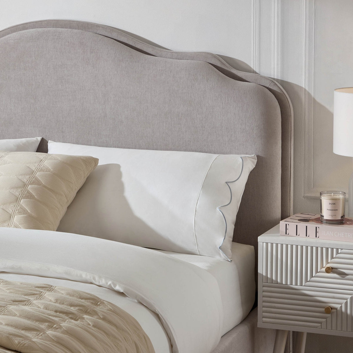 Wiltshire Chenille Ottoman Storage Bed - Light Grey — view 4