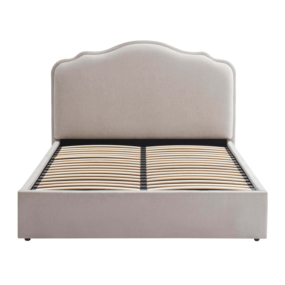 Wiltshire Chenille Ottoman Storage Bed - Light Grey — view 9