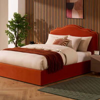 Wiltshire Ottoman Storage Bed - Bright Orange — view 2 – image 2 of 13