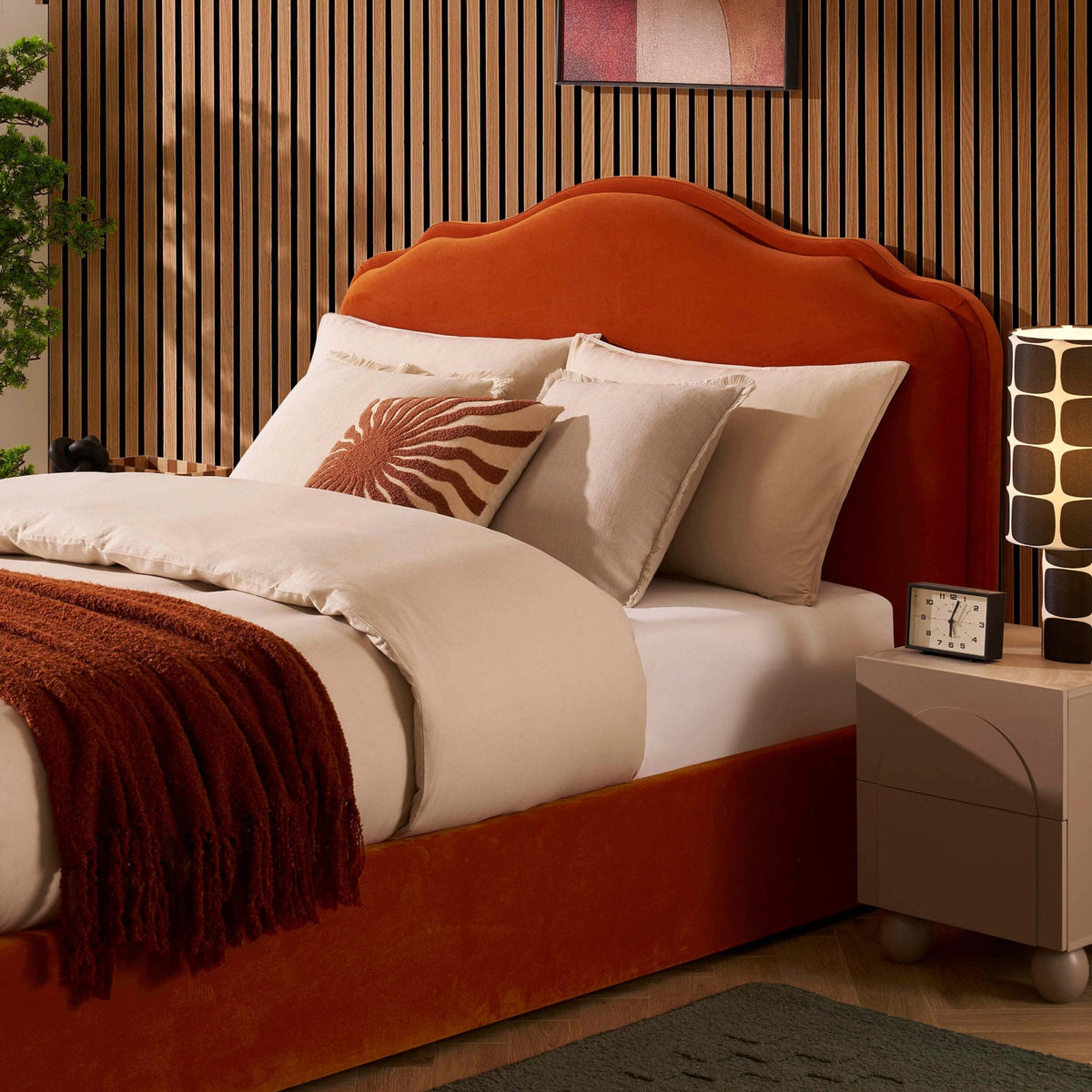 Wiltshire Ottoman Storage Bed - Bright Orange — view 3