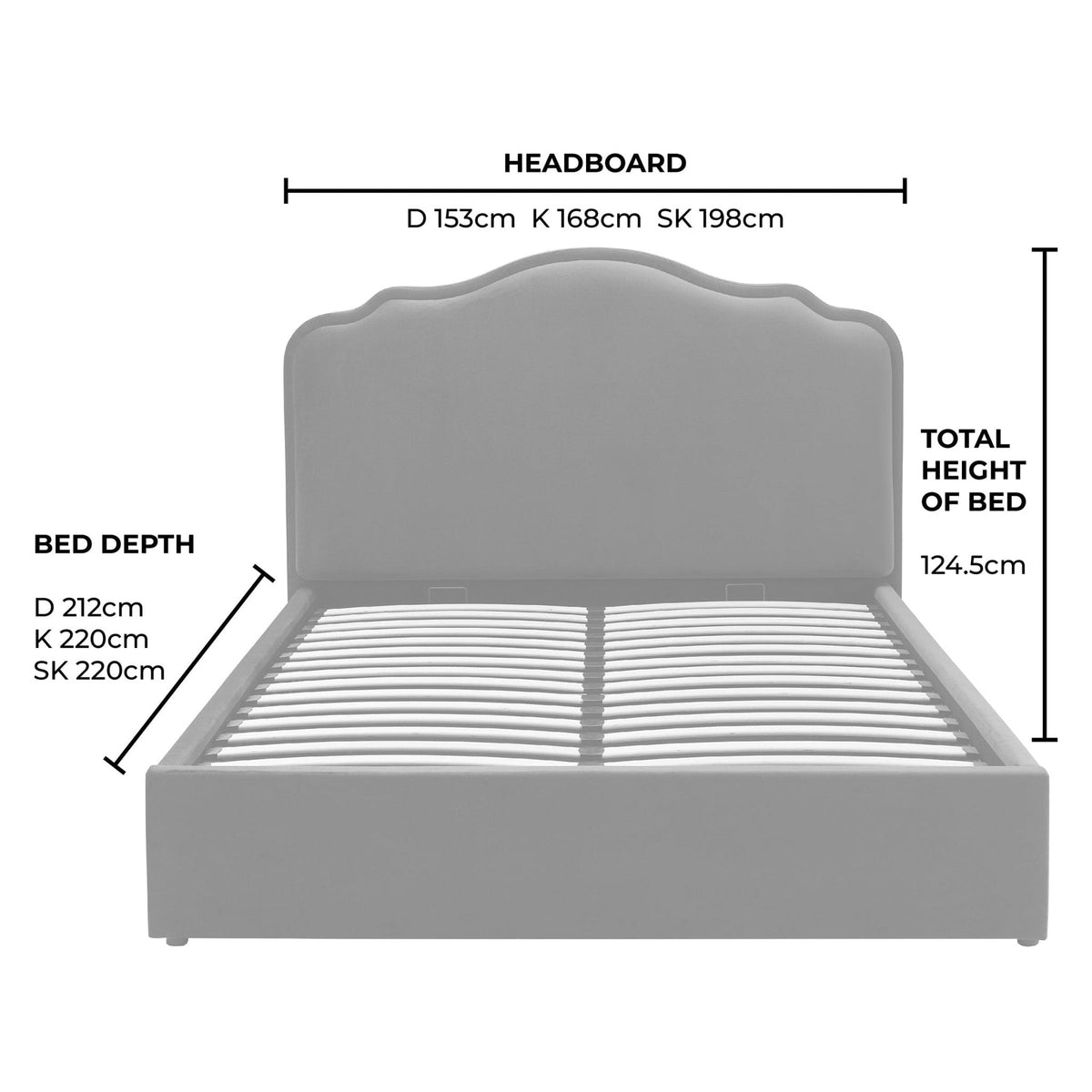 Wiltshire Ottoman Storage Bed - Jacquard Floral — view 14